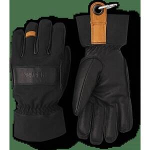 NEW HESTRA highland leather glove in black